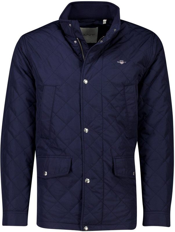 GANT - Quilted Windcheater Mid Jacket - Herenjas - Nachtblauw