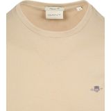 Shirt - Effen - Jersey - Normale Pasvorm - Kwartmouw