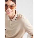Gant Tipping Piqué Poloshirt Beige - Größe L