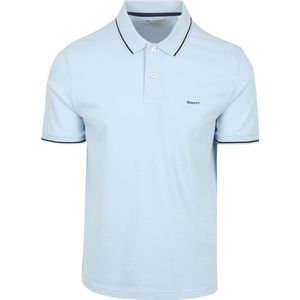Gant - Tipping Piqué Poloshirt - Donkerblauw - 100% Katoen - Regular-Fit