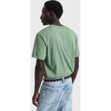 Gant T-shirt Shield Logo - Groen - Katoen - Korte Mouw