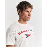 GANT - T-shirt - Katoen - Zacht - Regular Fit - Ronde Hals