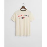 GRAPHIC SS T-shirt, crème, S