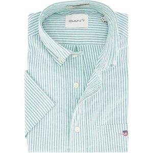 Gant Regular Fit overhemd korte mouw mint groen
