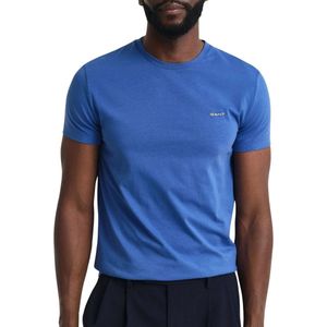 GANT - Contrast Logo T-Shirt - Zwart - Katoen