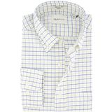 Gant - Overhemd - Blauw Geel Wit Geruit - 100% Katoen