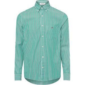 Gant - Overhemd - Groen - Katoen - Gestreept