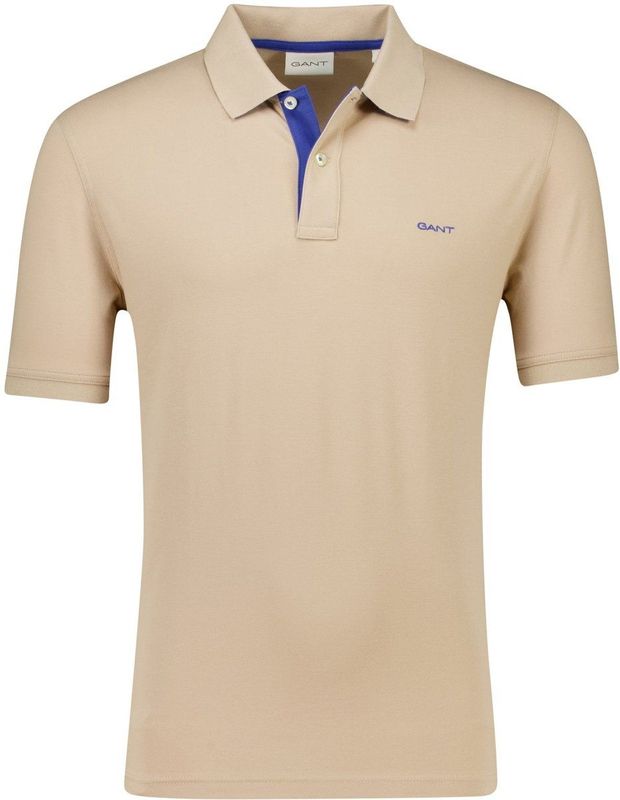 Gant - Poloshirt - Beige - Korte Mouwen - Heren