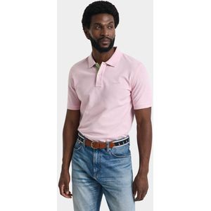 Gant - Polo Korte Mouw - Roze - Contrast Pique