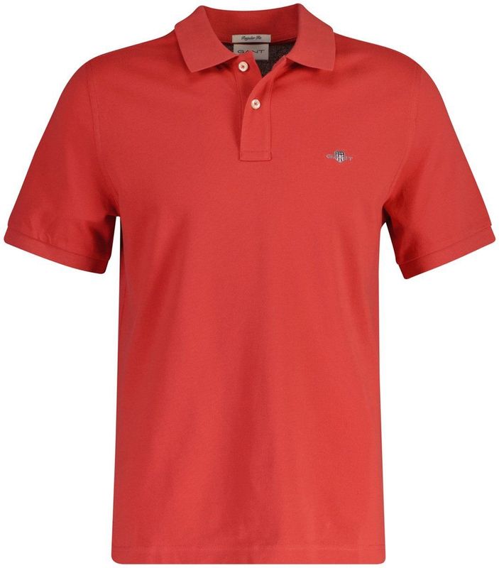 Polo GANT Men Reg Shield Ss Pique Polo Brick Red 25-S
