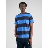 GANT Heren T-shirt met barstrepen, Rich Blue, Rich Blue., S