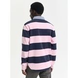 Gant Heavy Rugger Shield Polo - Navy Roze - Heren - Longsleeve