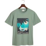 Gant - Placed Graphic - T-shirt - Katoen - Korte Mouwen