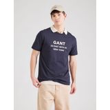 Gant Small Graphic 2003301 T-shirt Met Korte Mouwen Blauw S Man