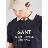 Gant Small Graphic 2003301 T-shirt Met Korte Mouwen Blauw S Man