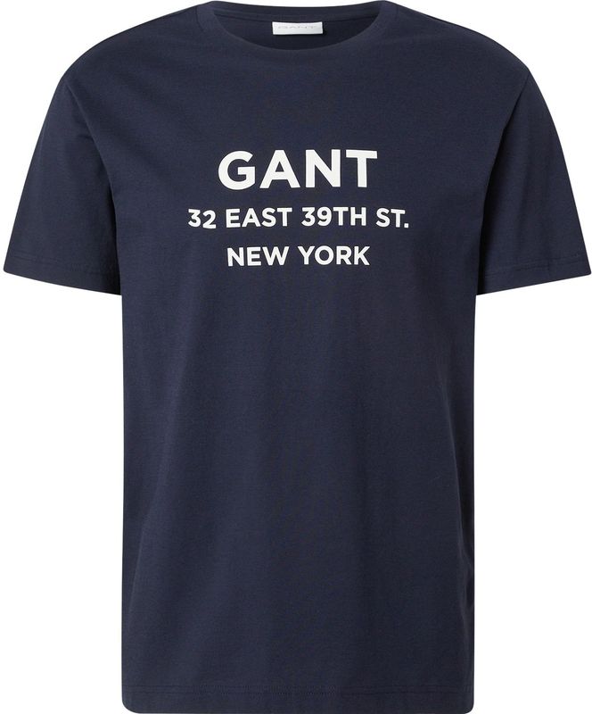 Gant Small Graphic 2003301 T-shirt Met Korte Mouwen Blauw S Man