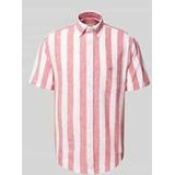 GANT - Vrijetijdsoverhemd - Blauw - Katoen/Linnen - Regular Fit - Knoopsluiting