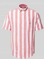 GANT - Vrijetijdsoverhemd - Blauw - Katoen/Linnen - Regular Fit - Knoopsluiting