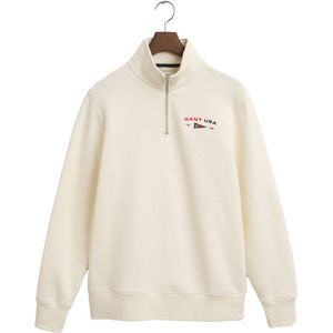 GRAPHIC Half Zip, crème, S