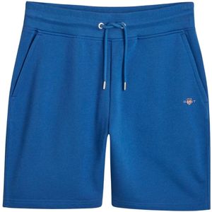 GANT - Sweatshorts - Katoenmix - Grijs - Normale Pasvorm