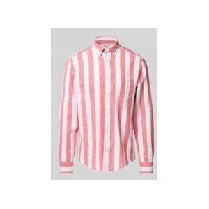 Gant - Poloshirt - Creme - Zwart Gestreept - Katoen Pique