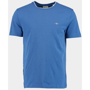 Gant - Pique SS T-shirt - Blauw - Korte Mouw