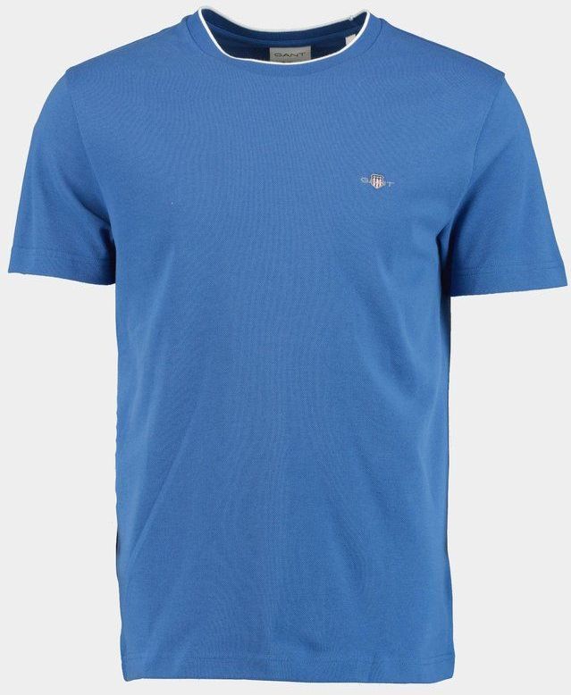 Gant - Pique SS T-shirt - Blauw - Korte Mouw
