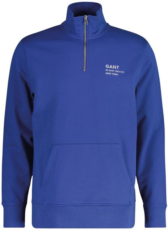 Sweat-shirt - Blauw - Met Logo - Hoge Katoeninhoud