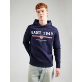 GANT Sweatshirt  donkerblauw / rood / parelwit
