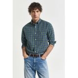 GANT - REG Classic POPLIN Check - Groen