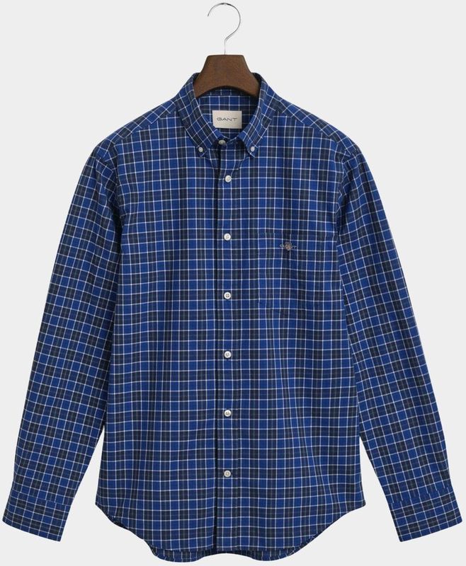 GANT Overhemd 'CLASSIC'  azuur / donkerblauw / lichtgroen