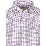 Gant - Casual Overhemd - Blauw Rood - Poplin - Heren