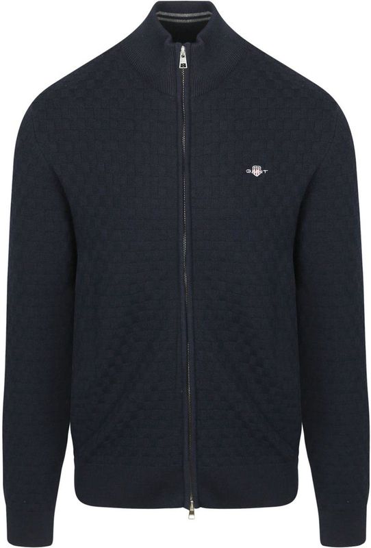 Gant - Vest Texture - Donkerblauw - Heren