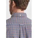 GANT - Chemise Reg Twill Gingham - Bruin - Overhemd