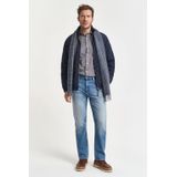 GANT - Chemise Reg Twill Gingham - Bruin - Overhemd