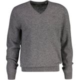 GANT Extra fijne lamswol, V-hals, dark grey melange, S