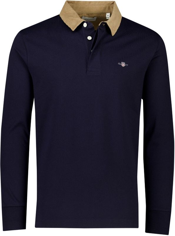 Gant - Pullovers - Donkerblauw - Normale Fit - Katoen