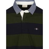 GANT - REG Chambray Stripe Heavy Rugger - Groen - Hemden