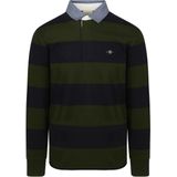 GANT - REG Chambray Stripe Heavy Rugger - Groen - Hemden