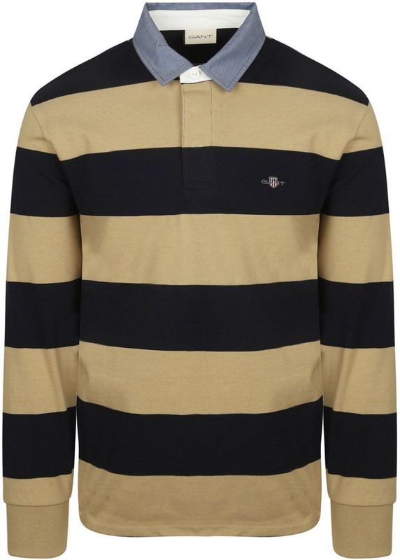 Gant - Sweatshirt - Katoen - Regular Fit - Geribde Mouwboorden