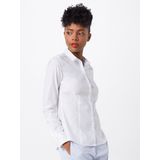 Blouse - Effen - Katoen - Slanke Pasvorm - Lange Mouwen