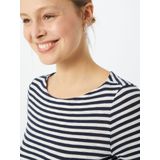 Marc O'Polo - T-Shirt - Blauw - 100% Katoen - Lange Mouwen - Boothals