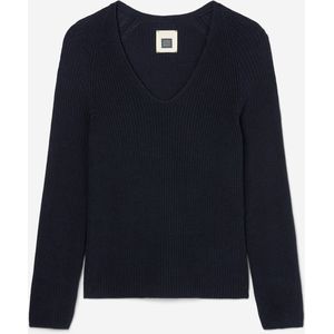 Marc O'Polo - Gebreide Trui - Zwart - Biologisch Katoen