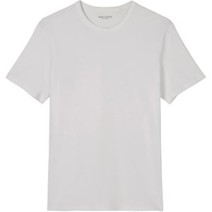 Marc O'Polo - 51556 - T-shirt - Wit - Korte Mouwen - Ronde Hals - Biologisch Katoen
