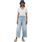 T-shirt - Effen - Jersey - V-hals - Kwartmouw - Huidvriendelijk