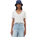 T-shirt - Effen - Jersey - V-hals - Kwartmouw - Huidvriendelijk