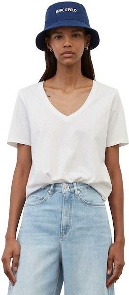 T-shirt - Effen - Jersey - V-hals - Kwartmouw - Huidvriendelijk