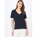 Design - T-shirt - Effen - Jersey - V-hals - Kwartmouw - Normale Pasvorm