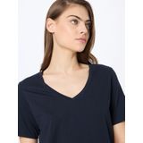 Design - T-shirt - Effen - Jersey - V-hals - Kwartmouw - Normale Pasvorm