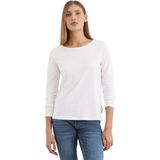 Marc O'Polo - Shirt - Wit gemêleerd - Lange Mouw - Ronde Hals